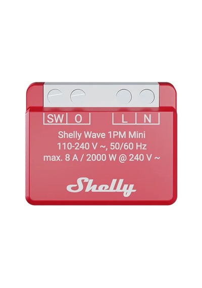 Shelly Wave 1pm Mini Lr Güç Ölçümlü Z-wave Akıllı Röle