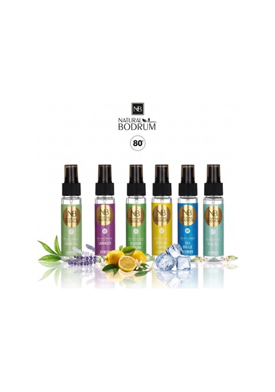 Nb Naturel Bodrum Deluxe Ferahlık Kolonya Seti 6x60 Ml Sprey %80 Alkollü