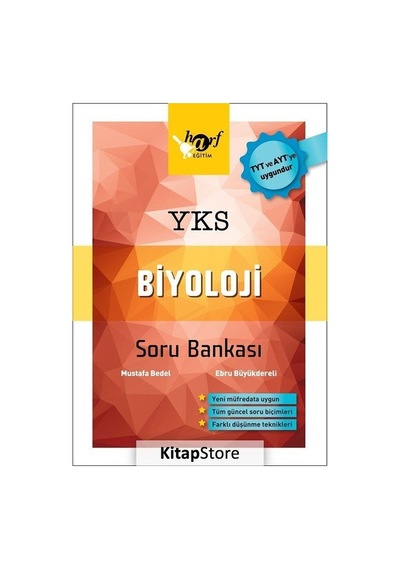 YKS Biyoloji Soru Bankası  -  Ebru Büyükdereli  -   Mustafa Bedel  -  Harf Eğitim Yayıncılık