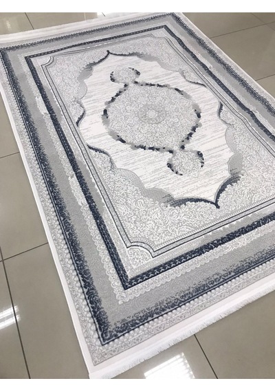 Liparis Halı Toscana 314gm Serisi Triko Akrilik Salon Oturma Yatak Odası Halısı Gri - Mavi