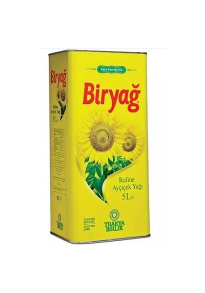 4'lü Biryağ Ayçiçek Yağı Teneke 5 Lt.