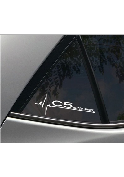 Citroen C5 Napız Kalp Kelebek Cam Için Sticker Yapıştırma
