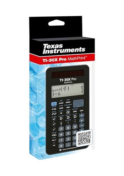 Tı-30x Pro Mathprint Okul Hesap Makinesi 4 Satırlı Yüksek Çözünürlüklü Ekran, Güneş Enerjisi Ve Pille Çalı Genel