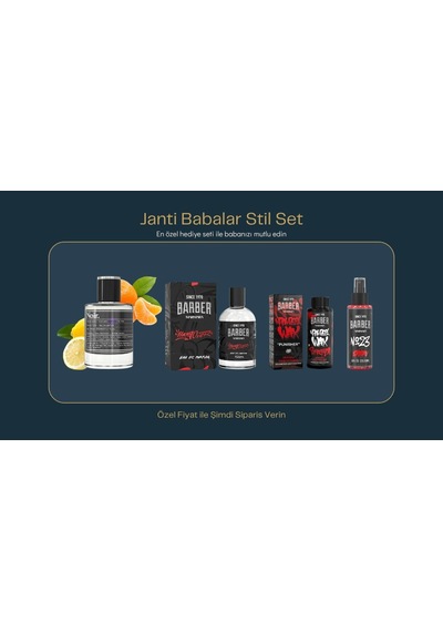 Janti Babalar Stil Noir Barber Set Aromatik