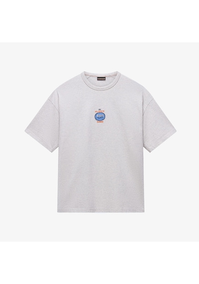 Napapijri S-krous Erkek Gri T-shirt Np0a4g3s4301