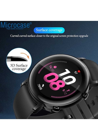Huawei Watch Gt2 46Mm Tam Kaplayan Kavisli Ekran Koruyucu