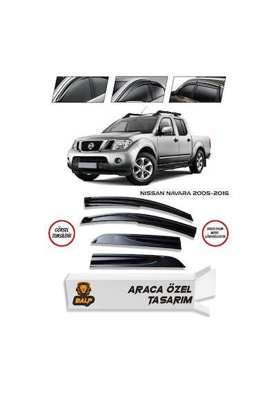 Nissan Navara 2005-2016 Cam Rüzgarlığı 4lü