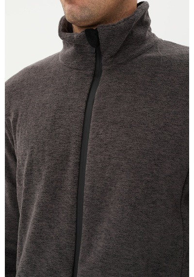 Exuma Erkek Tam Fermuarlı Polar 2112126 Grey