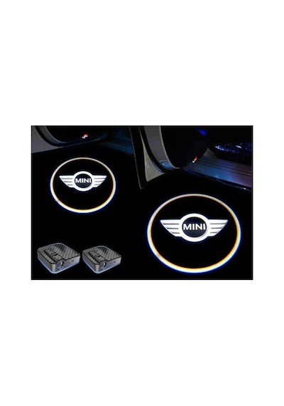 Mini Cooper Kapı Altı Led Aydınlatma Araç Logolu