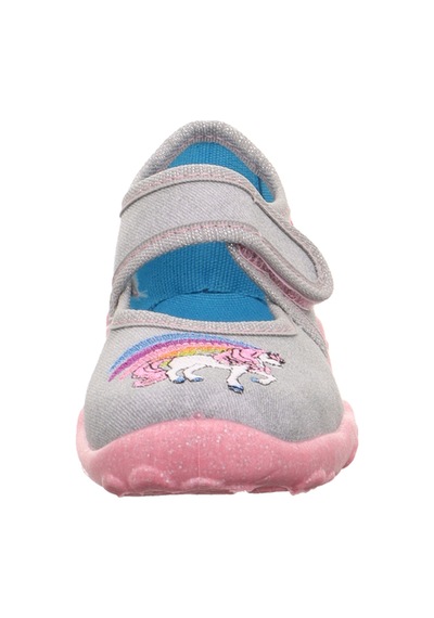 Superfit Bonny Kız Çocuk Ev Kreş Ayakkabısı Unicorn - Gri 800282-2010 Gri