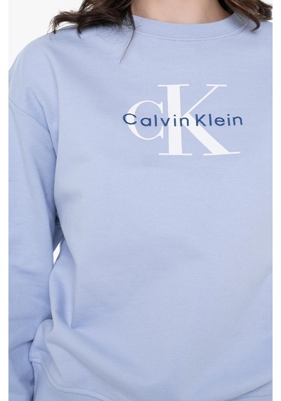 Calvin Klein Ls Monologo French Terry Rlxd Cn Mavi Kadın Sweatshirt Calvin Klein Ls Monologo French Terry Rlxd Cn Mavi Kadın Sweatshirt