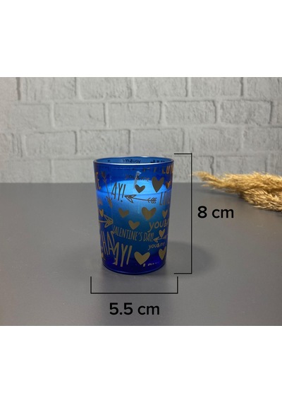 Tekli Bardak Mum Renkli Dekoratif Süs Mum 001