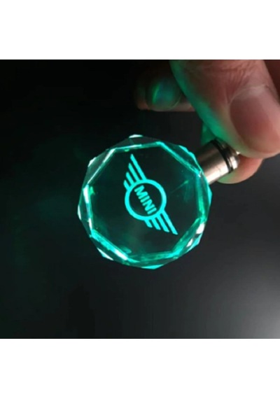 Mini Cooper Işıklı Anahtarlık 7 Renk Şık Oto Car Keychain Led Oto Anahtarlık Aksesuar