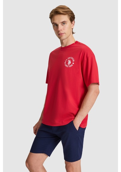 U.S. Polo Assn. U.s. Polo Assn. Erkek Kırmızı Tişört 50327160-vr171 Basıc Kırmızı