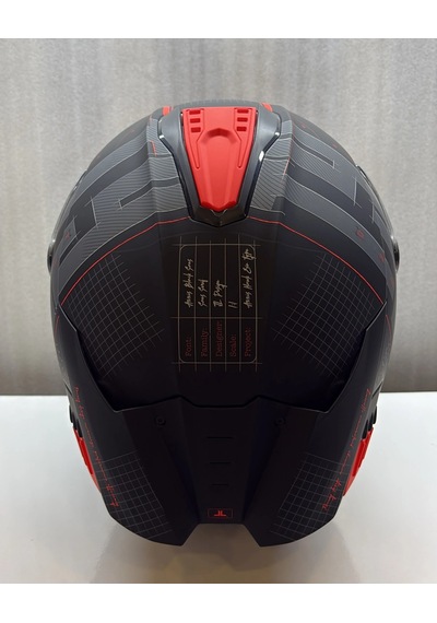 Axxıs Kask Hawk Evo Sv Type Studıo B5 Mat Kırmızı/siyah Kırımızı/siyah