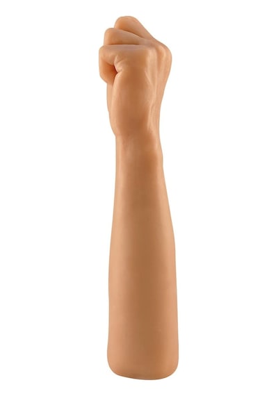 30 Cm Dev Kalın Realistik Yumruk Fist Tasarımlı Dildo Melez Çok Renkli
