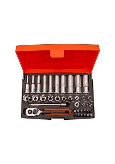 Bahco Sl25l 1/4'' Uzun Tip Karbüratör Derin Lokma Takımı 25 Parça