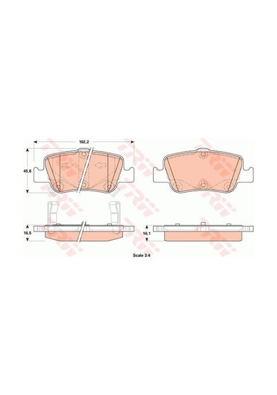 Toyota Auris E18 12-19 1.4 D4d 2012-2016 Trw Arka Balata Netpar