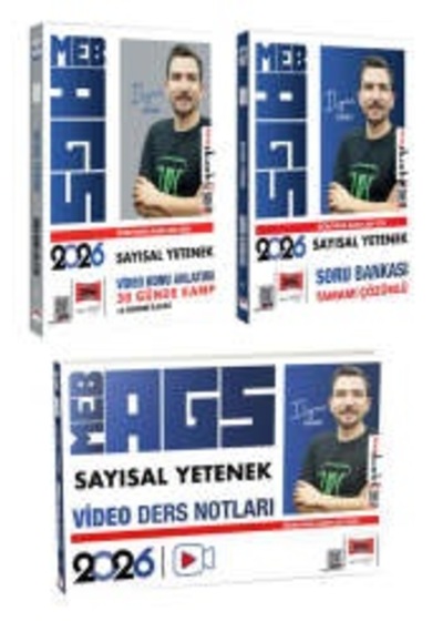 Yargı Yayınları 2026 Meb-ags Öğretmen Adayları İçin Sayısal Kamp - Soru - Video Ders Notları Seti İlyas Güneş