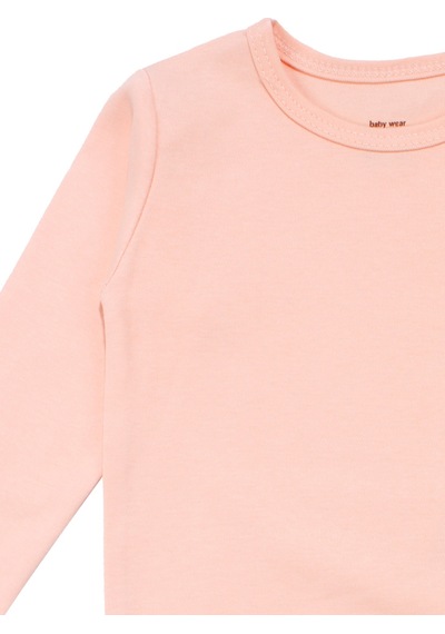 Bebegen Unisex Yuvarlak Yaka Somon Düz Çıtçıtlı Body Zıbın Çok Renkli