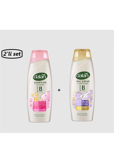 Güçlü Ve Parlak Şampuan 450 Ml + Dalan Kolay Tarama Saç Kremi 2'li Set Normal Güçlü Ve Parlak Şampuan 450 Ml + Dalan Kolay Tarama Saç Kremi 2'li Set Normal