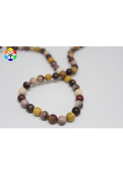 Jasper Taşı YARIM Dizi 8mm (9805) (18cm uzunluğundadır)