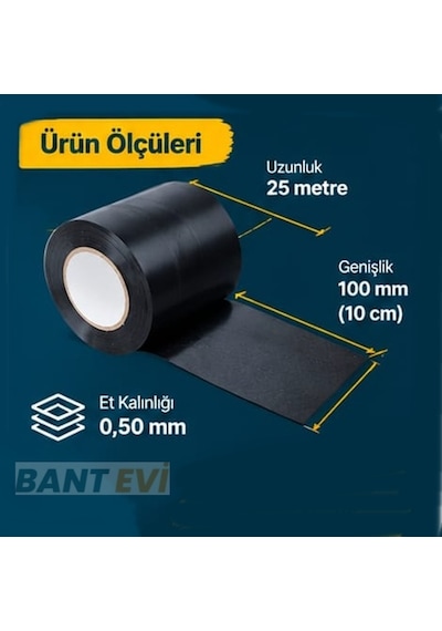 Anti Korozyon Bandı 10cmx25mt Pas Önleyici Boru İzolasyon Bant
