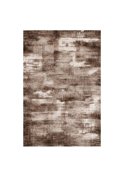 Kartela Halı Vintage Halı Kaymaz Taban Makinede Yıkanabilir Halı Kahverengi - 200 X 300 Cm