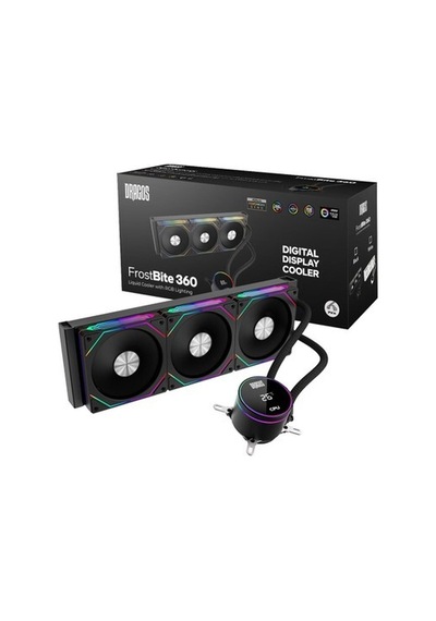Dragos Frostbite 360 Intel-amd 360mm Isı Göstergeli Argb Siyah Sıvı Soğutucu