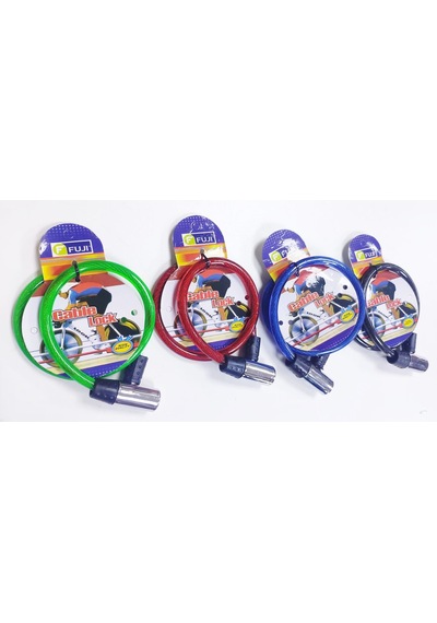 Fuji Anahtarlı Bisiklet Kilidi Motor Kask Kilid Çelik 65Cm 1 Adet