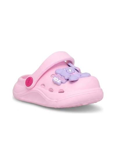 Elit Mys303 Patik Kız Çocuk Emojili Sabo Terlik Pembe