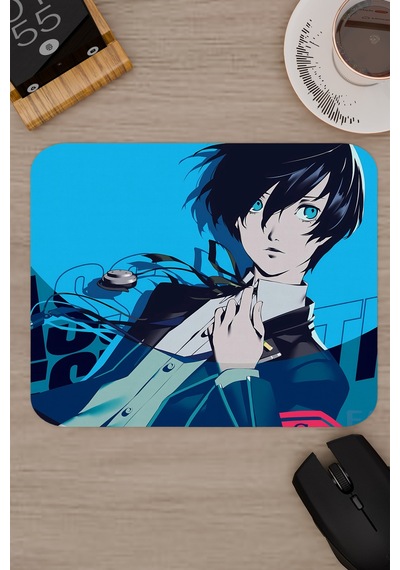 Persona 3 Kaymaz Dikişli Kauçuk Oyuncu Mousepad V4 - 22x18 Gaming Mouse Pad Fare Altlığı