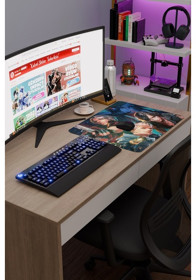 Devil May Cry Kaymaz Dikişli Kauçuk Oyuncu Mousepad V3 - 48x40 Xl Gaming Mouse Pad Fare Altlığı