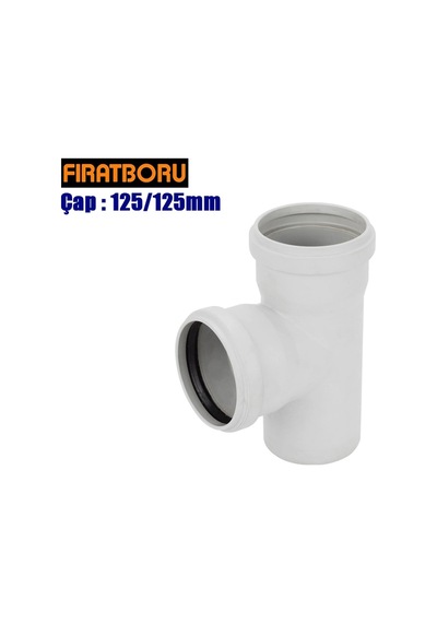 Fırat Pvc Te Çatal 125/125mm, Te Çatal, 1 Adet