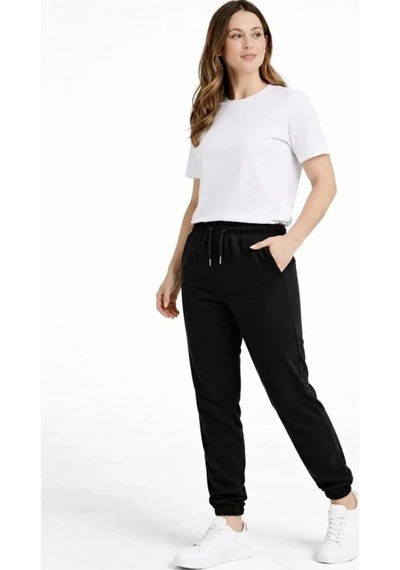 Valensdesign Jogger Eşofman Altı Rahat Kalıp, Cepli, Lastikli Paça, Günlük Spor Pantolon - Siyah