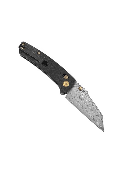 Kansept Main Street Karbon Fiber Sap Damascus Çelik Çakı K1015v1 Kum