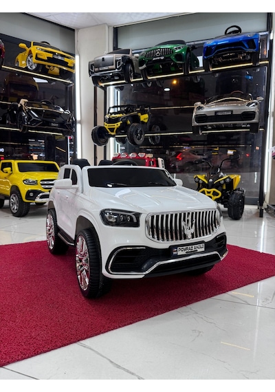 Poyraz Akülü Suv Akülü Araba 12v 0-7 Yaş Özel Plaka Beyaz