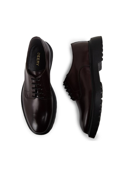 Deery Hakiki Deri Bordo Günlük Erkek Ayakkabı - 01854mbrde02 Bordo