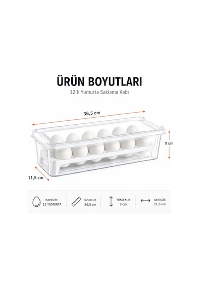 Orret Home 15 Gözlü Kilitli Yumurta Saklama Kabı Plastik Yumurta Taşıma Kutusu Kapaklı Şeffaf Buzdolabı Düzenleyici Bpa Free 15'li Yumurta Organizeri