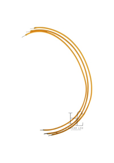 3 Volt 255mm Esnek Led Filament Gün Işığı Retro Tungsten Filament 3 Adet