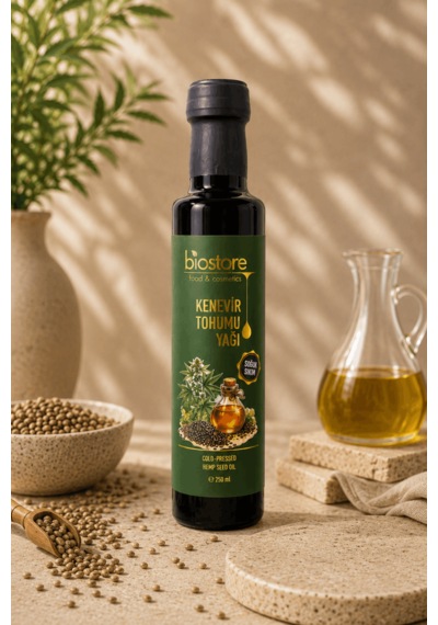 Biostore Soğuk Sıkım Kenevir Tohumu Yağı 250 Ml