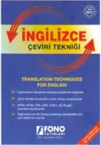 İngilizce Çeviri Tekniği  -  Birsen Çankaya  -  Fono Yayınları