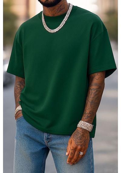 Bnrq8 Unisex Tişört Yeşil