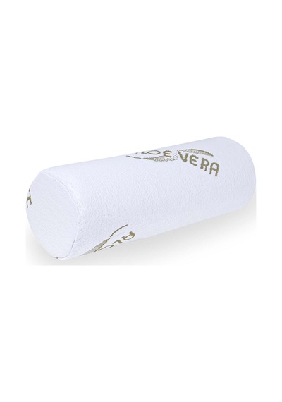 Visco Ortopedik Rulo Yastık 45x15cm, Beyaz