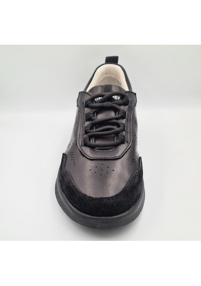 Greyder 34590 Siyah Hakiki Deri Kadın Günlük Casual Sneaker Siyah