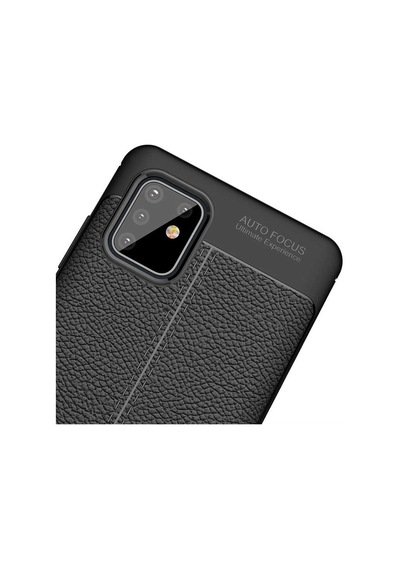 Samsung Uyumlu Galaxy A81 Note 10 Lite Kılıf Zore Niss Silikon Kapak Siyah