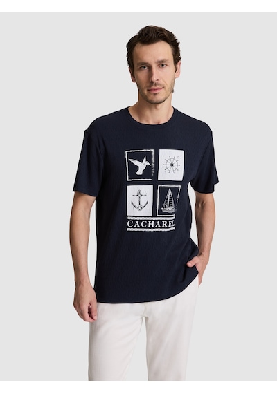 Cacharel Erkek Lacivert Tişört 50320529-vr033