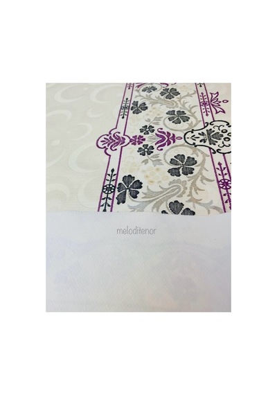 Astarlı Kenarlı Kilim Pano Desen Kaymaz Dikdörtgen Pvc Musamba Masa Örtüsü 120 X 155 Cm Mor