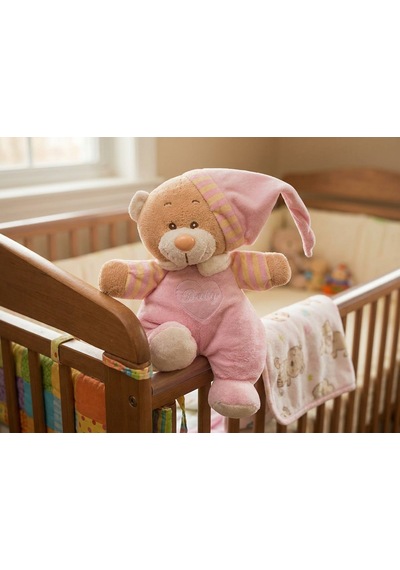 Peluş Uyku Arkadaşım Sevimli Ayı Pembe Açık Pembe