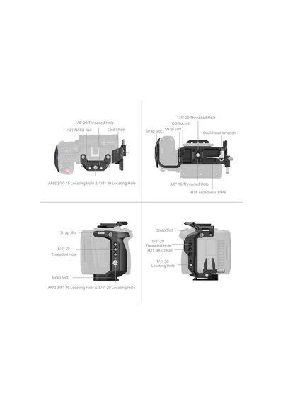 Smallrig 5656 Canon Eos C50 İçin Kafes